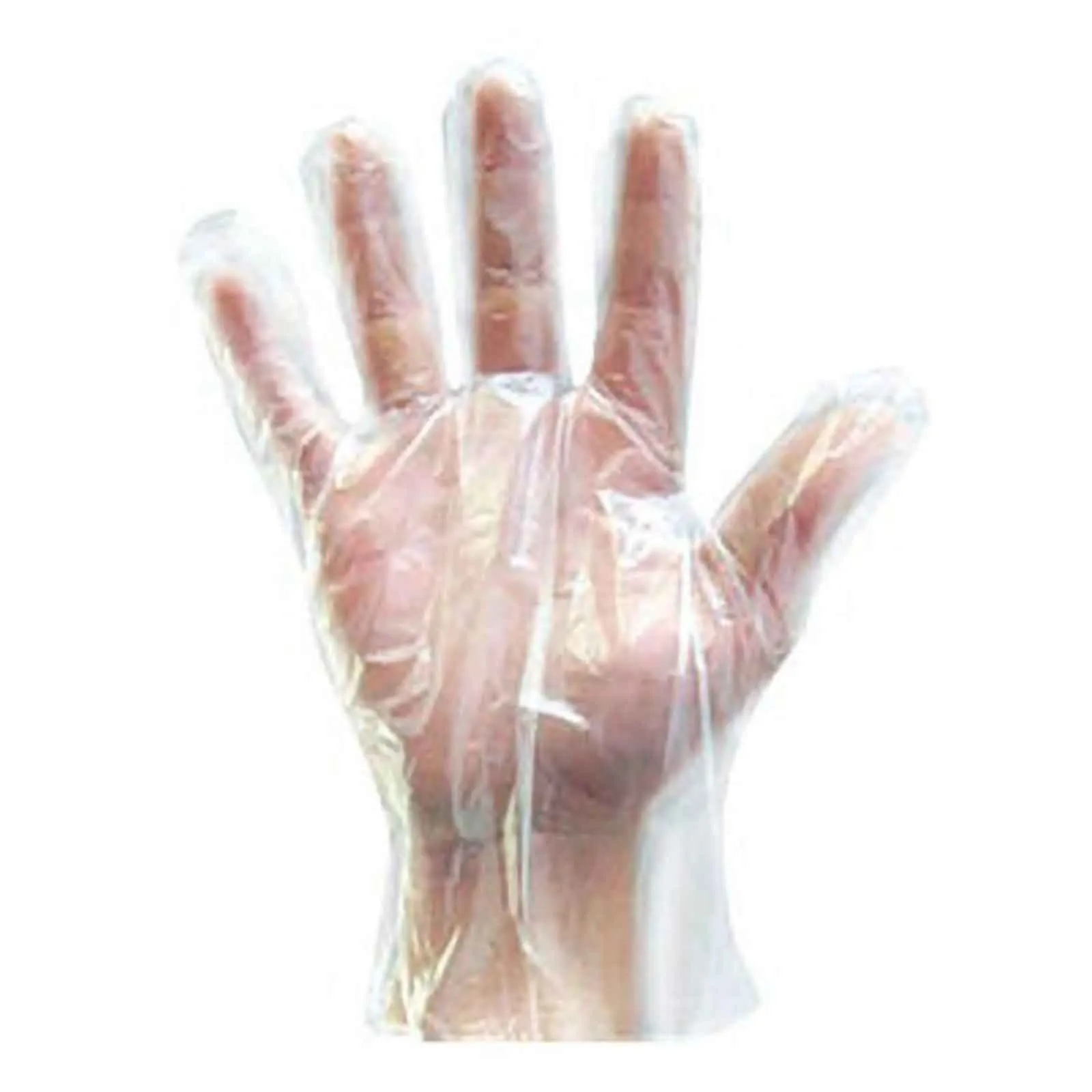 100 Pack Clear Plastic Disposable Gloves, Powder Free Multipurpose Plastic Gloves, Food Service Gloves