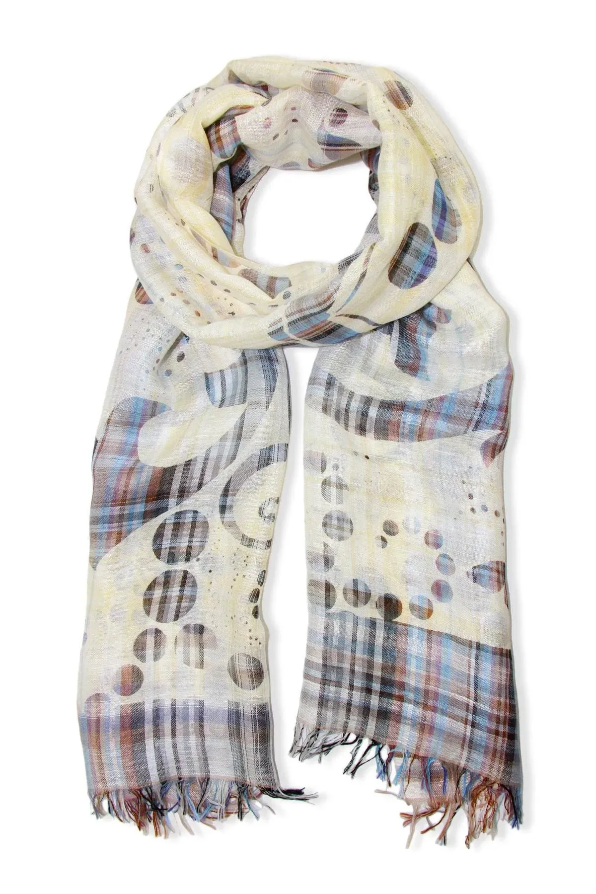 Celestia Mixed Plaid Scarf