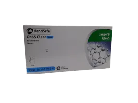 Clear Vinyl Disposable Gloves - Large