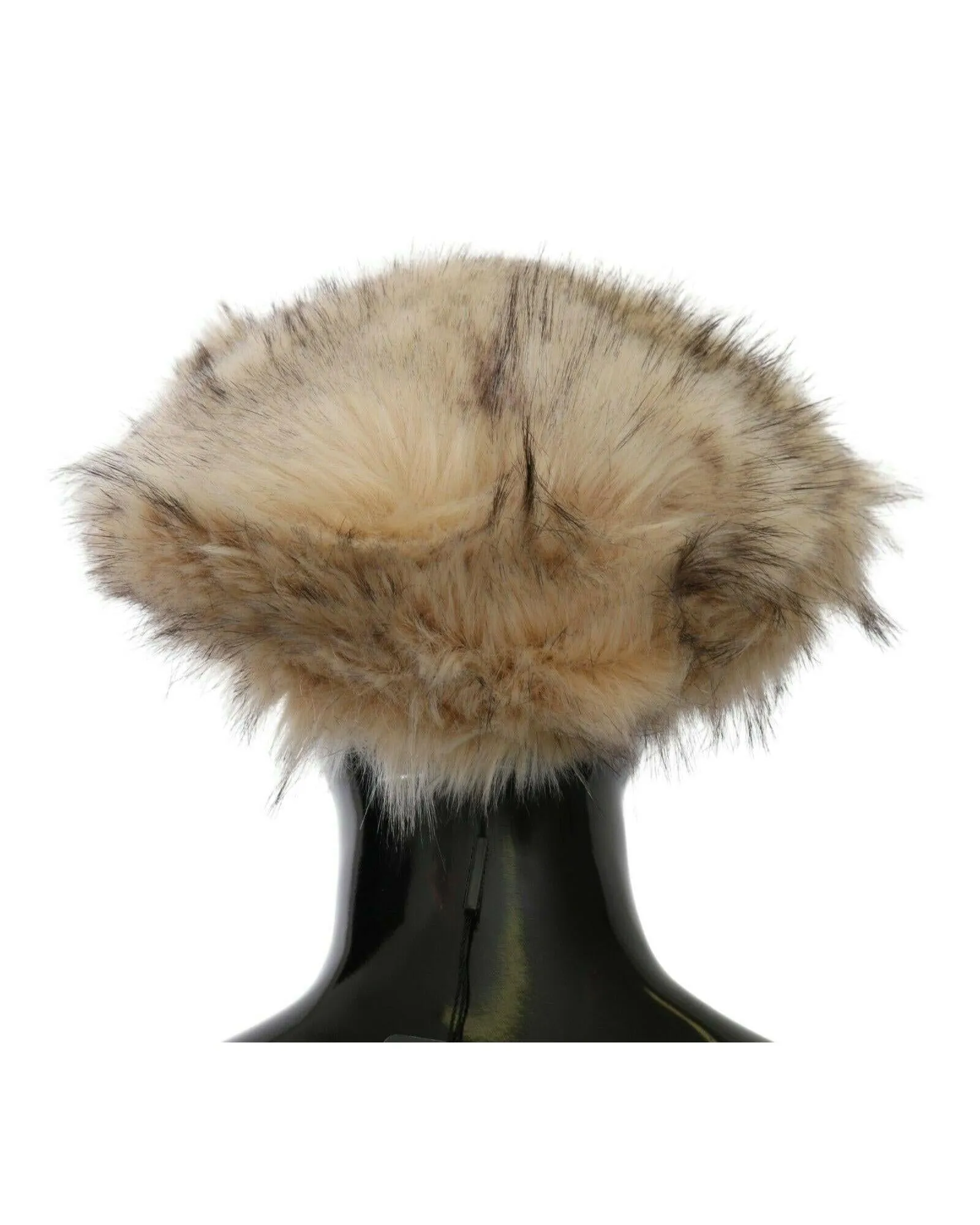 Dolce & Gabbana Faux Fur Hat Brown