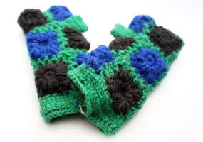 Green and Blue Color Finger less Gloves / Wrist Warmers/Hand Warmers