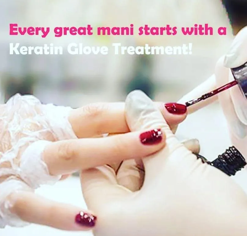 Keratin Gloves Natural Moisturising Hands Treatment - Bodipure white sachet