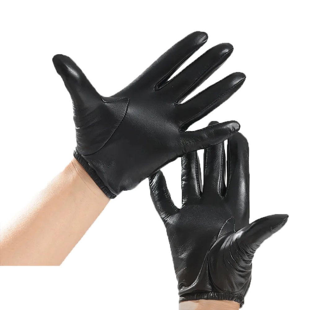 Men Genuine Leather Motorcycle Racing Gloves Touchscreen  Driving Gloves