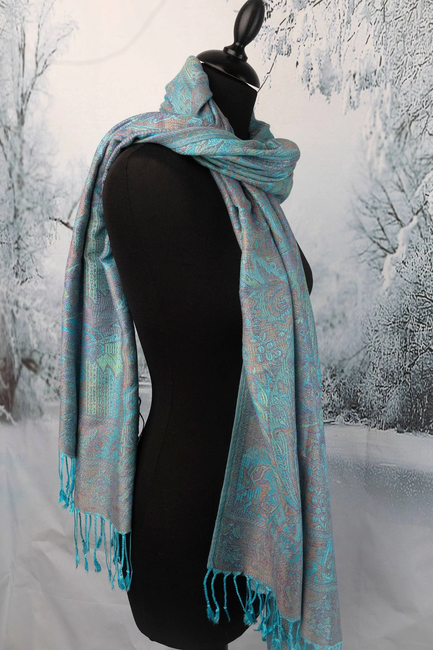 Paisley Pashmina Shawl for Women Timeless Elegance Soft Warm and Stylish FREE SHIPPING
