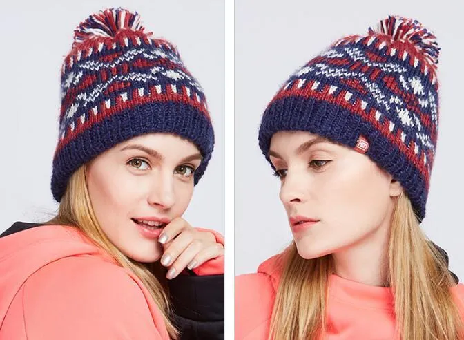 Warm Winter Knit Beanie Cap WT3S For Women