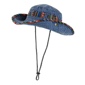 Wide Brim Boonie Bush Hat Fishing Hiking Hat Safari Cap Outdoor AP80242