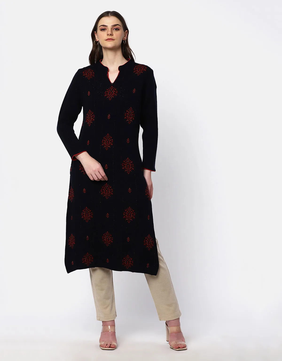 Women Winter Wear Woolen Kurti